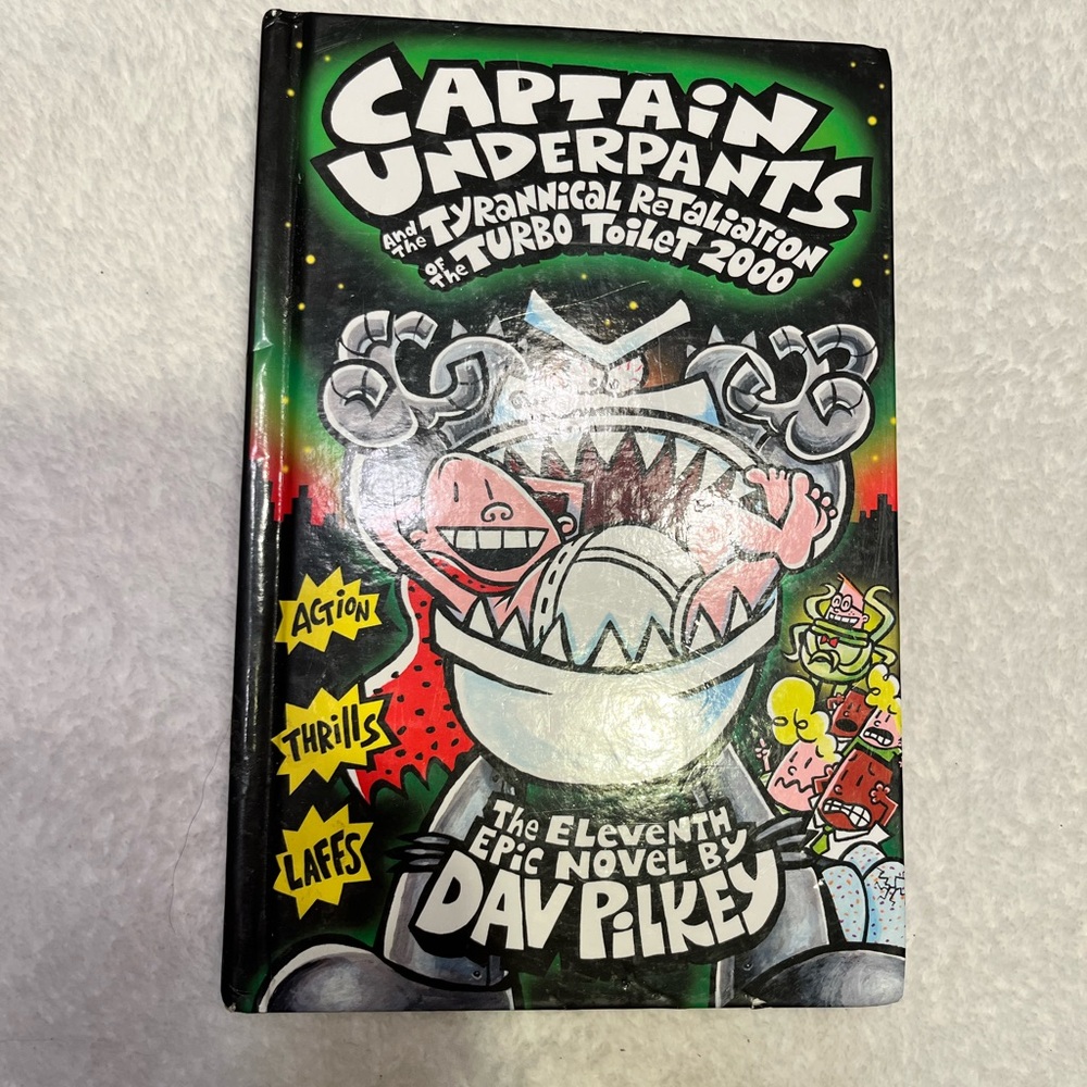 Captain Underpants Turbo Toilet 2000 Book 11 Dav Pilkey Hardcover